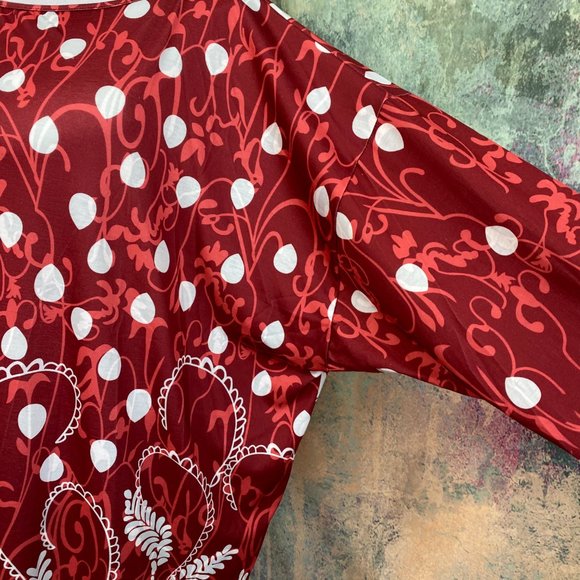 NWOT๐Tunic -- Asymmetrical Short Dress Polka Dots - Picture 3 of 15